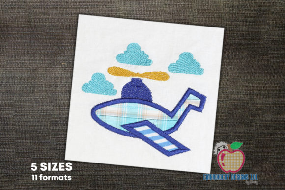 Aeroplane Applique Design