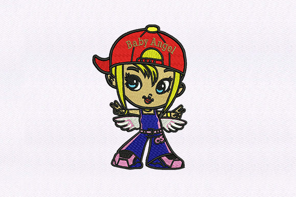 Baby Angel Girl: A Sweet Embroidery Design for Meaningful Gifts