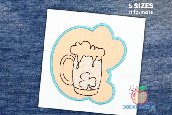 Mug of Beer with Full Beer Applique