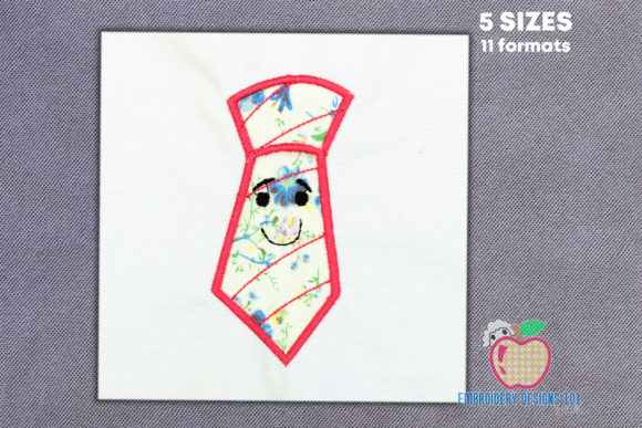 Red Color Tie Made As the Cartoon